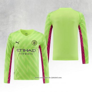 Camisola Manchester City Goleiro 23/24 Manga Comprida Verde