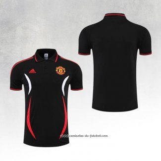 Camisola Polo del Manchester United 22/23 Preto