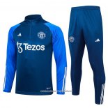 Sueter de Treinamento Manchester United 23/24 Azul