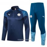 Sueter de Treinamento Manchester City 23/24 Azul Oscuro