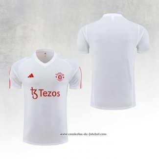 Camisola de Treinamento Manchester United 23/24 Branco