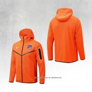 Jaqueta Hoodie Atletico Madrid 22/23 Laranja