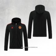 Jaqueta Hoodie Manchester United 22/23 Preto