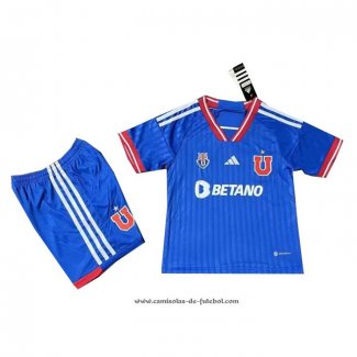 1º Camisola Universidad de Chile 2023 Crianca