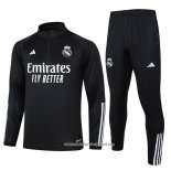 Sueter de Treinamento Real Madrid 23/24 Preto y Branco