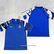 Camisola Polo del Inter de Milao 23/24 Azul