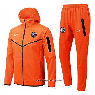 Fato de Treino Hoodie Paris Saint-Germain 22/23 Laranja