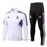 Jaqueta de Treinamento Real Madrid 22/23 Branco y Purpura