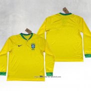 1º Camisola Brasil 2022 Manga Comprida