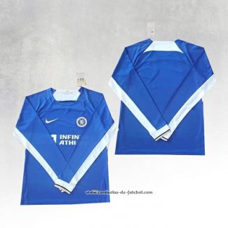 1º Camisola Chelsea 23/24 Manga Comprida