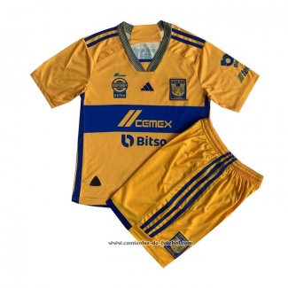 1º Camisola Tigres UANL 23/24 Crianca