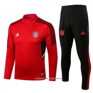 Sueter de Treinamento Bayern de Munique 22/23 Crianca Vermelho