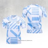 Camisola Pre Match del Manchester City 2022 Azul y Branco