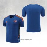 Camisola de Treinamento Manchester United 22/23 Azul