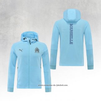 Jaqueta Hoodie Olympique Marsella 22/23 Azul