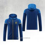 Jaqueta Hoodie Olympique Marsella 23/24 Azul