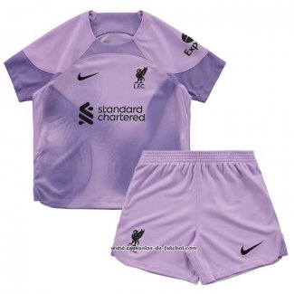 1º Camisola Liverpool Goleiro 22/23 Crianca