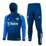 Sueter de Treinamento Manchester United 23/24 Azul