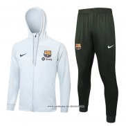 Fato de Treino Hoodie Barcelona 23/24 Branco