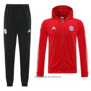 Fato de Treino Hoodie Bayern de Munique 22/23 Vermelho