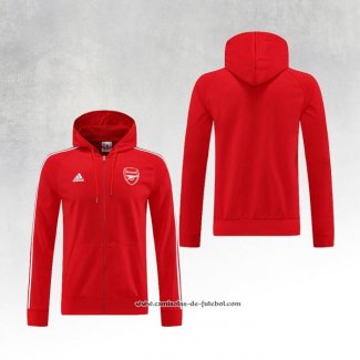 Jaqueta Hoodie Arsenal 22/23 Vermelho