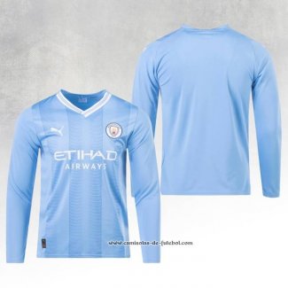 1º Camisola Manchester City 23/24 Manga Comprida