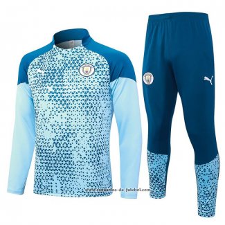 Sueter de Treinamento Manchester City 23/24 Azul