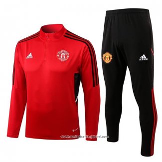 Sueter de Treinamento Manchester United 22/23 Crianca Vermelho