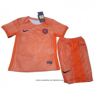 1º Camisola Holanda 2023 Crianca