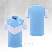 Camisola Polo del Manchester City 22/23 Azul y Branco