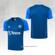 Camisola de Treinamento Manchester United 23/24 Azul