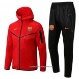 Fato de Treino Hoodie Barcelona 22/23 Vermelho