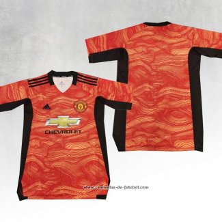 Camisola Manchester United Goleiro 21/22 Laranja Tailandia