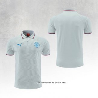 Camisola Polo del Manchester City 22/23 Cinza