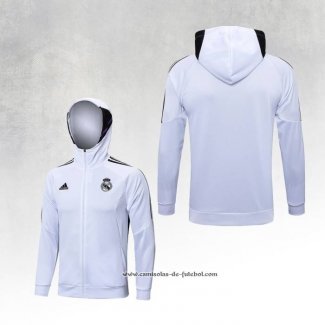 Jaqueta Hoodie Real Madrid 22/23 Branco