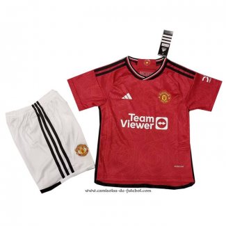 1º Camisola Manchester United 23/24 Crianca