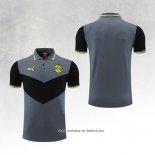 Camisola Polo del Dortmund 22/23 Cinza y Preto