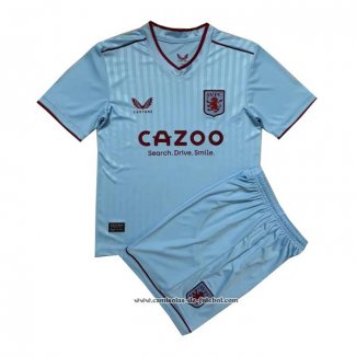 2º Camisola Aston Villa 22/23 Crianca