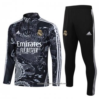 Sueter de Treinamento Real Madrid 23/24 Crianca Preto