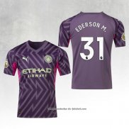 Camisola Manchester City Jogador Goleiro Ederson M. 23/24 Purpura