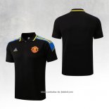 Camisola Polo del Manchester United 22/23 Preto