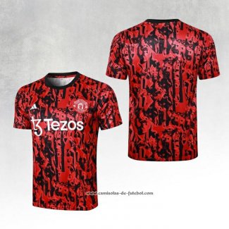 Camisola de Treinamento Manchester United 23/24 Vermelho