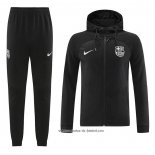 Fato de Treino Hoodie Barcelona 22/23 Preto