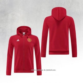 Jaqueta Hoodie Manchester United 22/23 Vermelho