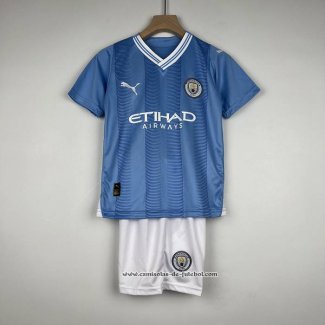 1º Camisola Manchester City 23/24 Crianca