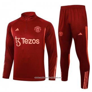 Sueter de Treinamento Manchester United 23/24 Vermelho