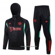 Sueter de Treinamento Manchester United 23/24 Preto y Vermelho