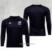 Camisola Mexico Goleiro 2022 Manga Comprida Preto