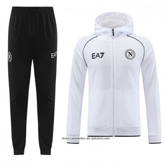 Fato de Treino Hoodie Naples 23/24 Branco