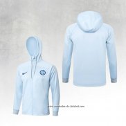 Jaqueta Hoodie Inter de Milao 23/24 Azul